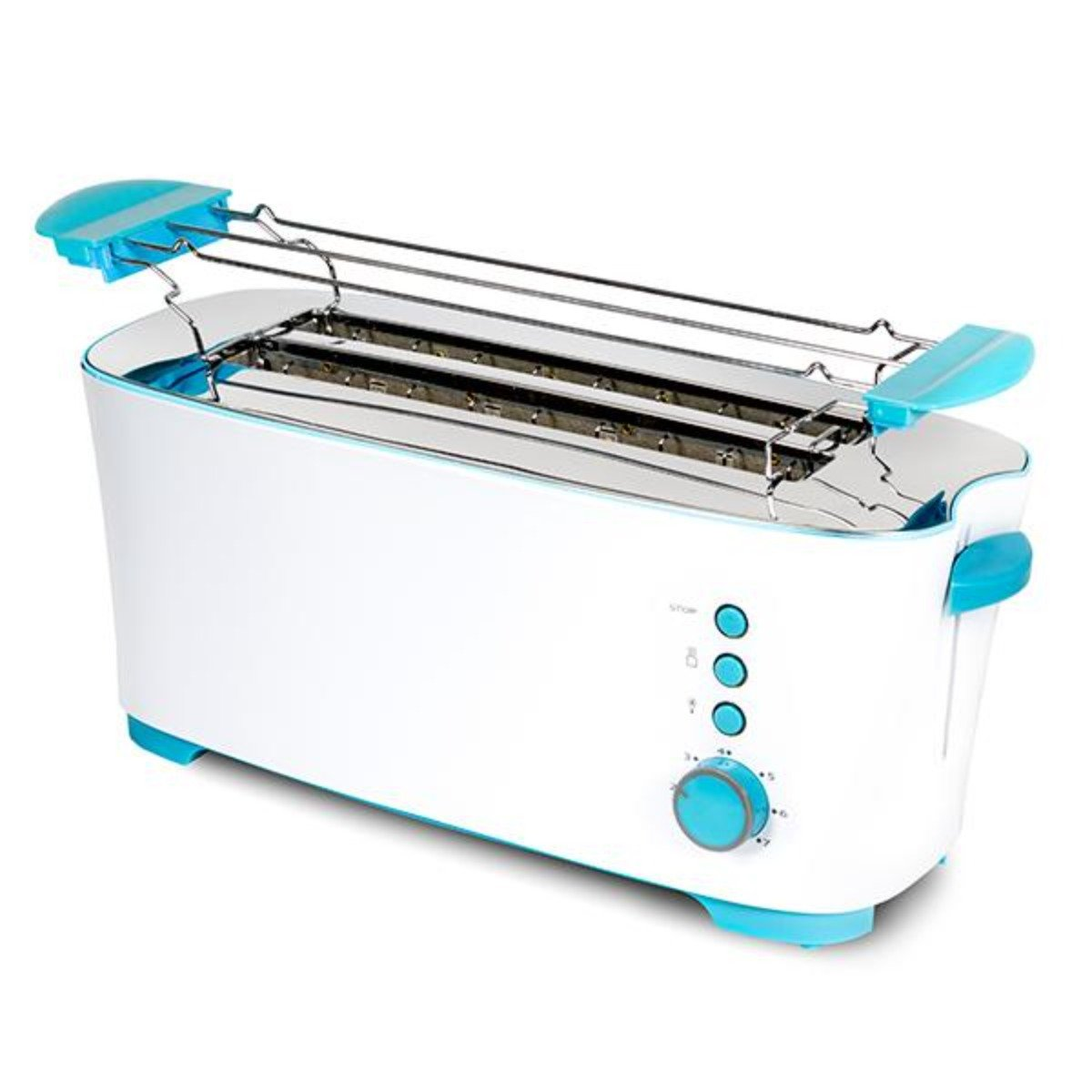 Schlitze: 2) 3029 Toaster Taste Weiß Watt, (1350 2L CECOTEC