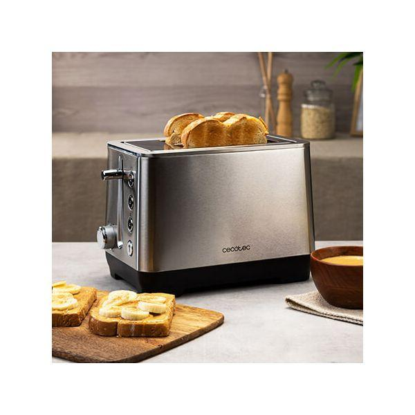 BigToast 2) CECOTEC Grau (1000 Watt, Schlitze: Double Toaster