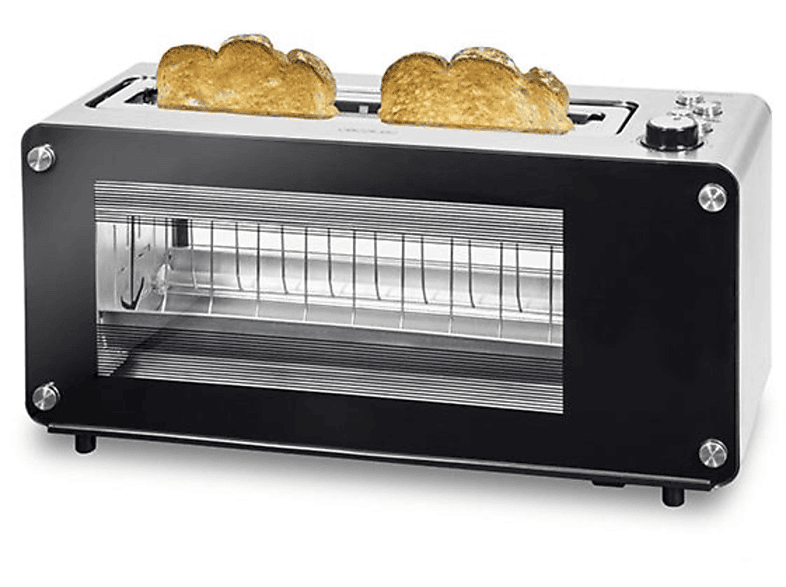 Tostadora - CECOTEC VisionToast, 1260 W, 1 ranuras, Black