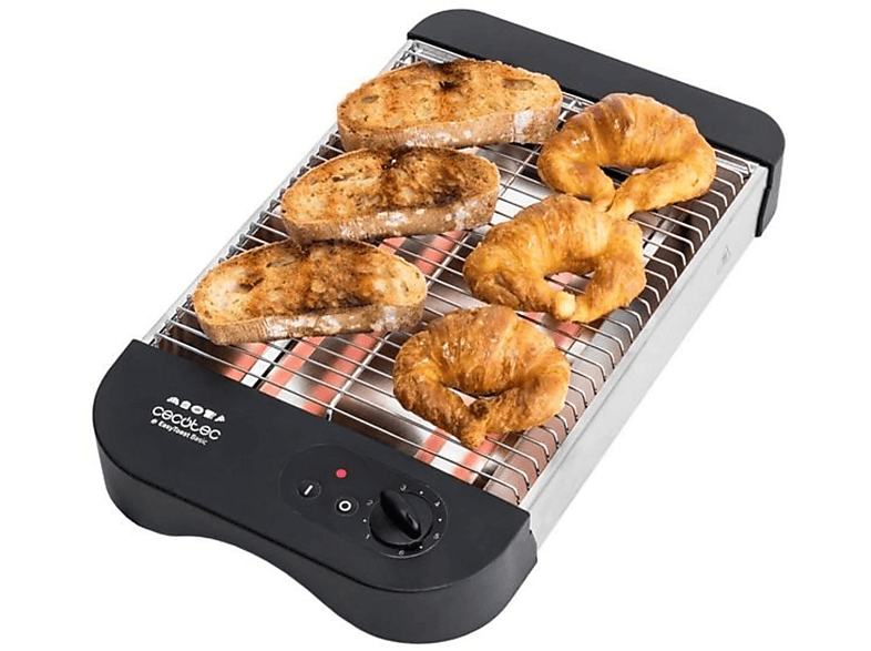 Tostador cecotec easy toast basic/ 900w/ negro