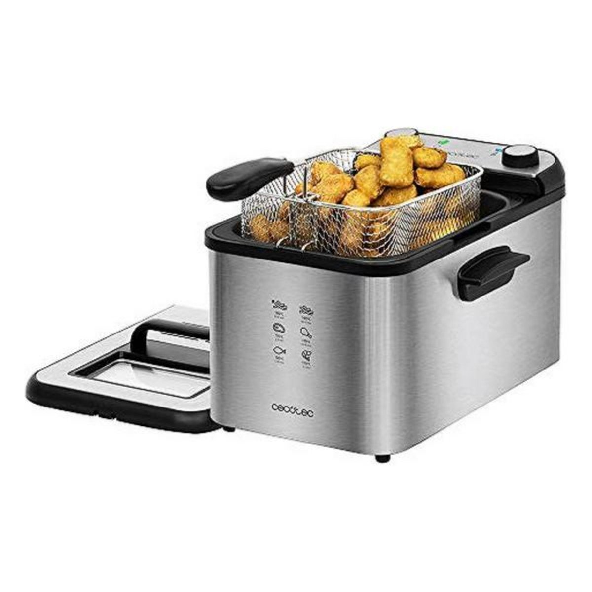 Freidora con aceite - V1704752 CECOTEC, 3270 W, 4 l, Negro