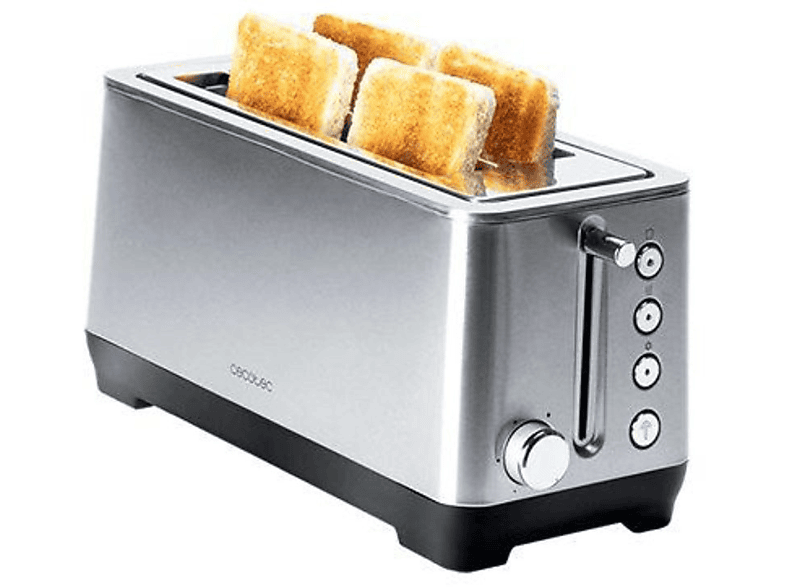 CECOTEC BigToast Extra Double Toaster Grau (1600 Watt, Schlitze: 2)