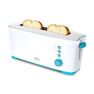 Tostadoras - CECOTEC Tostador vertical Toast&Taste 1L, 1000 W, 1 ranuras, plata