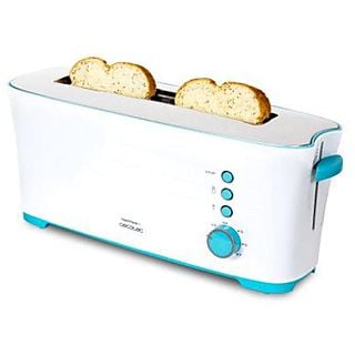 Tostadoras - CECOTEC Tostador vertical Toast&Taste 1L, 1000 W, 1 ranuras, plata