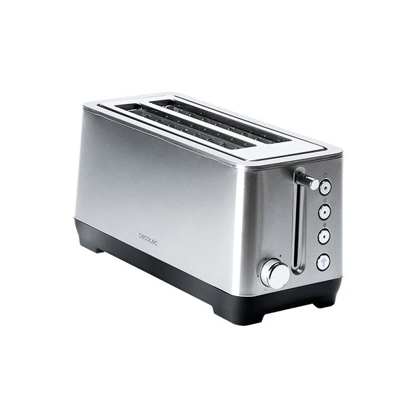 Extra Double Schlitze: Grau Watt, CECOTEC Toaster 2) (1600 BigToast