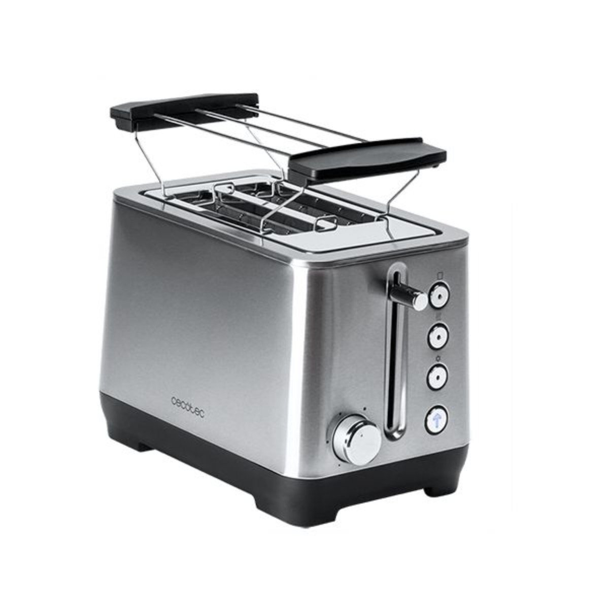 CECOTEC BigToast 2) (1000 Double Grau Watt, Schlitze: Toaster