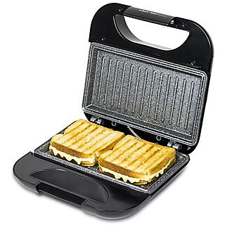 Sandwichera - CECOTEC Rock'nToast Square, 750 W, Inox