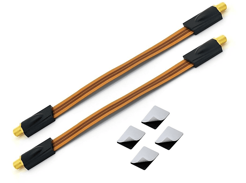 Fensterdurchführung Flachkabel VERGOLDET SAT Kabel 4K UltraHD Tür SLIM HQ Weis E - Foto 7