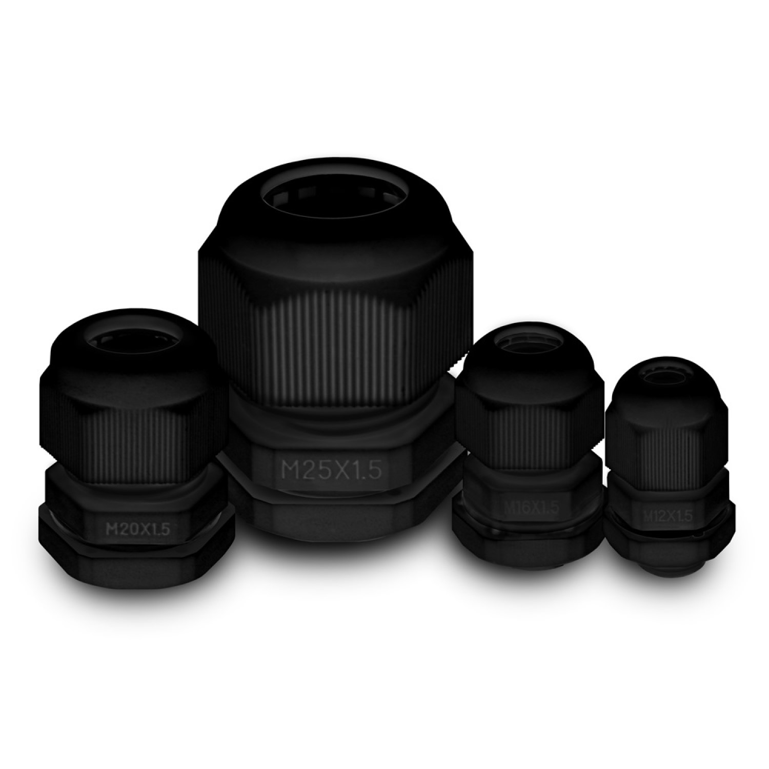 Kabelverschraubung Set IP68 FOGAWA Kabelverschraubung Set 40 Stück – IP68 Wasserdicht, Nylon, M12-M25, Weiß, Für Outdoor & Verteilboxen