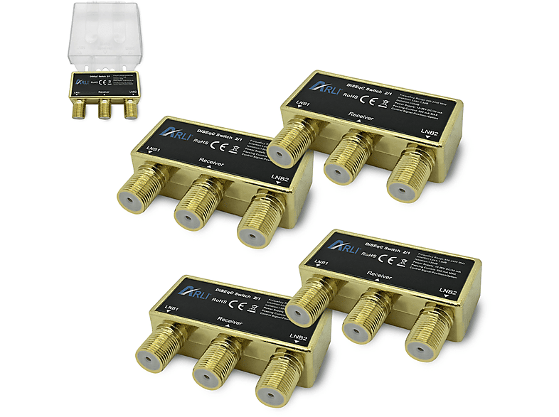 Hama Commutatore SAT DiSEqC 2 In 1 - Per Collegare 2 LNB A Un Ricevitore - Foto 12