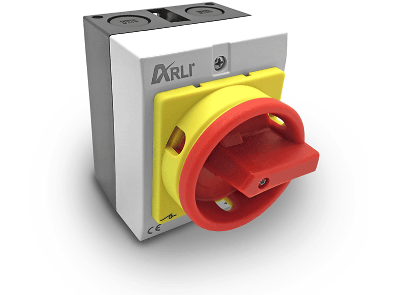 Kunststoffgehäuse ARLI Hauptschalter mit 16A 4-polig 4P16A-G