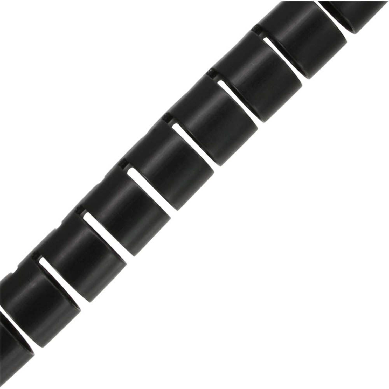 flexibler INLINE Kabelkanal InLine® / 15mm Kabelkanal/Kabelschlauch 10m, schwarz,