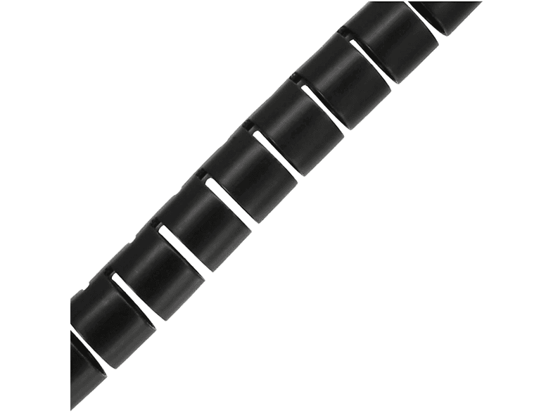10m, INLINE schwarz, flexibler Kabelkanal / InLine® 15mm Kabelkanal/Kabelschlauch