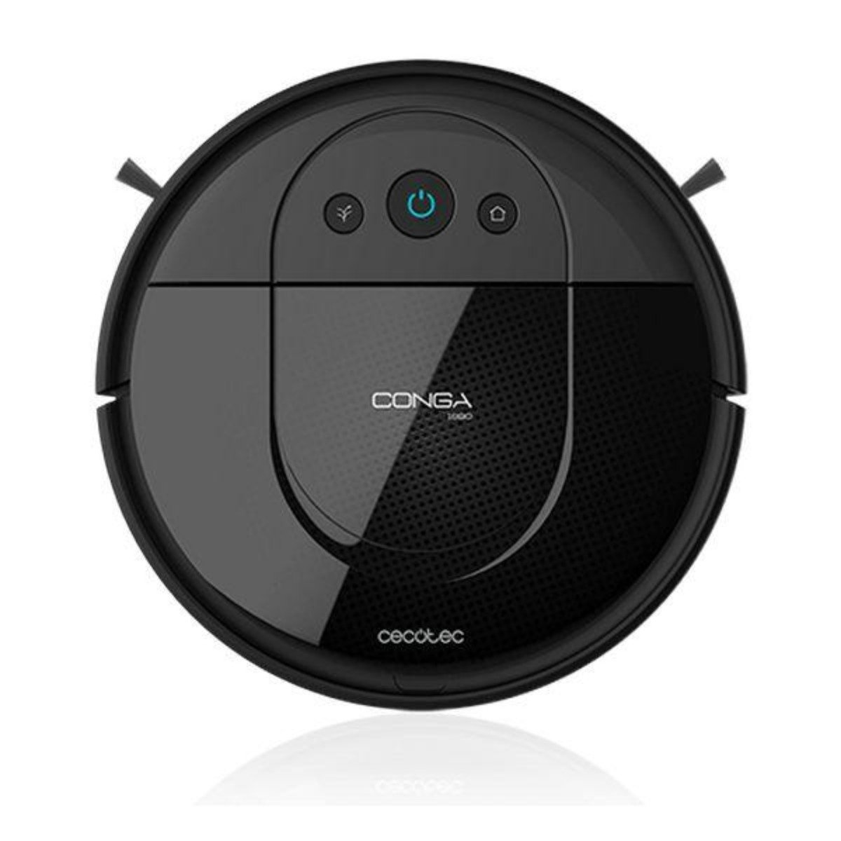 Cecotec 05408 Robot aspirador conga 1890 wifi app cepillo jalisco 2700 pa 160 min itech smartgyro eye 64 db negro y fregasuelos 1890. friega barre la vez sensor 2700pa 055l 550 24