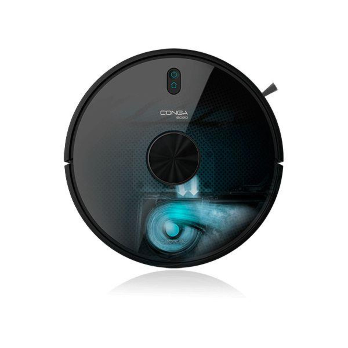 Robot aspirador - Conga 6090 Ultra CECOTEC, 135 W, 0,57 Liter, 240 min, Negro