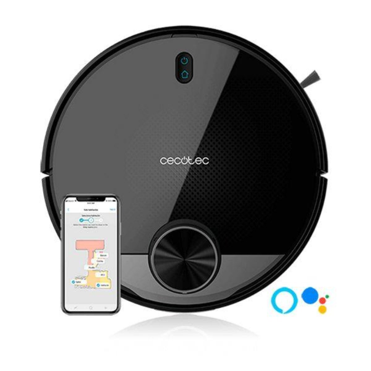 Robot aspirador - 1 CECOTEC, 2300 W, 200 l, 150 min, 64 dB(A)dB(A), Negro
