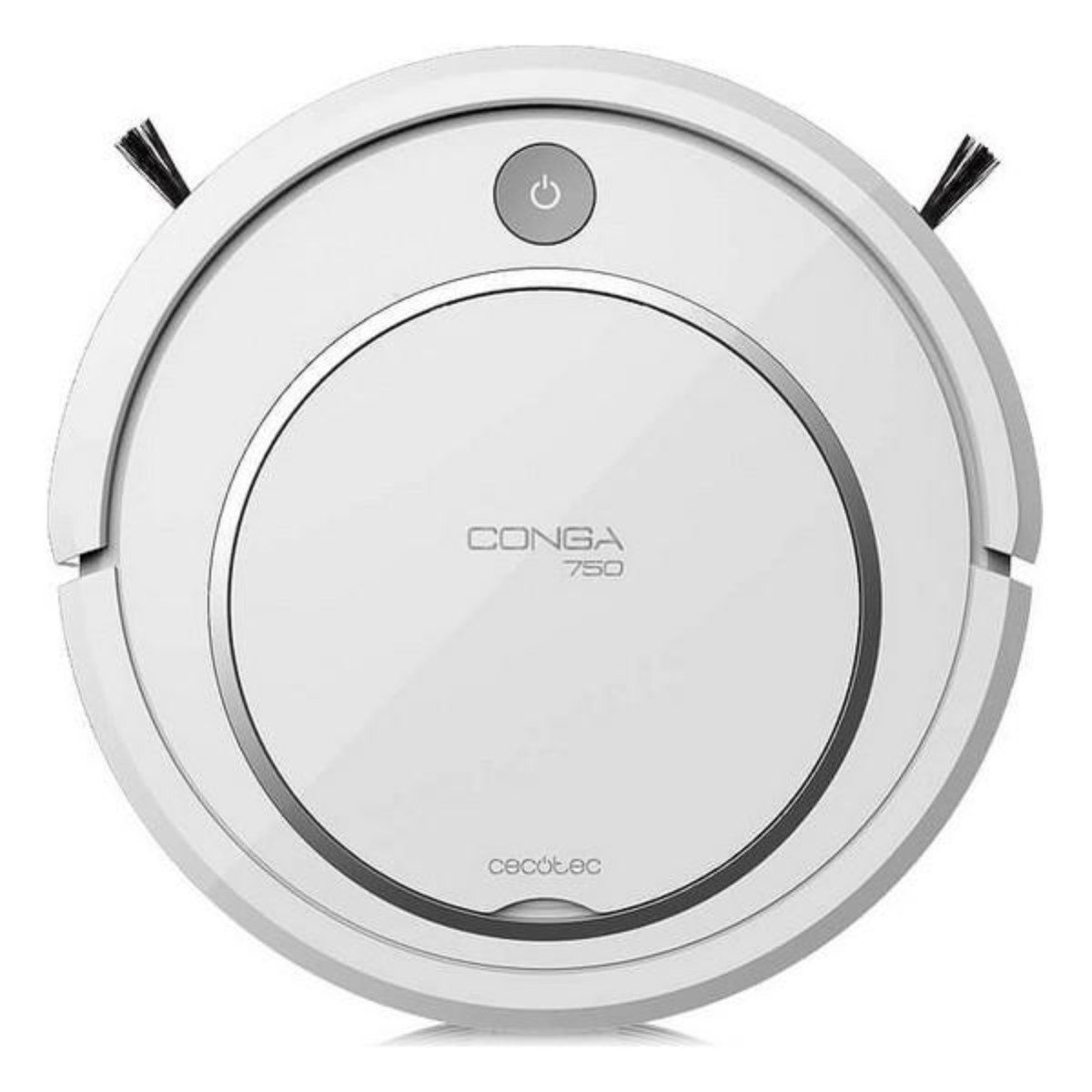 Robots Aspiradores - Cecotec Robot aspirador Conga Serie 750. 4 en 1, Barre, Aspira, Friega y Pasa la Mopa, Bateria de Li CECOTEC, 500 W, 2 l, 120 min, Blanco
