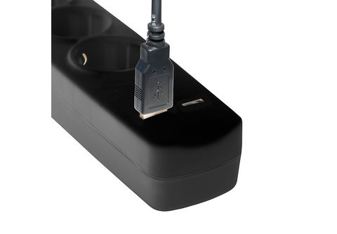 ARLI 3m 3-fach mit 2 USB Steckdosenleiste