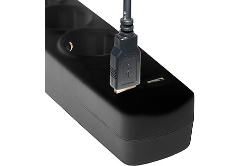 ARLI 3m 3-fach mit 2 USB Steckdosenleiste