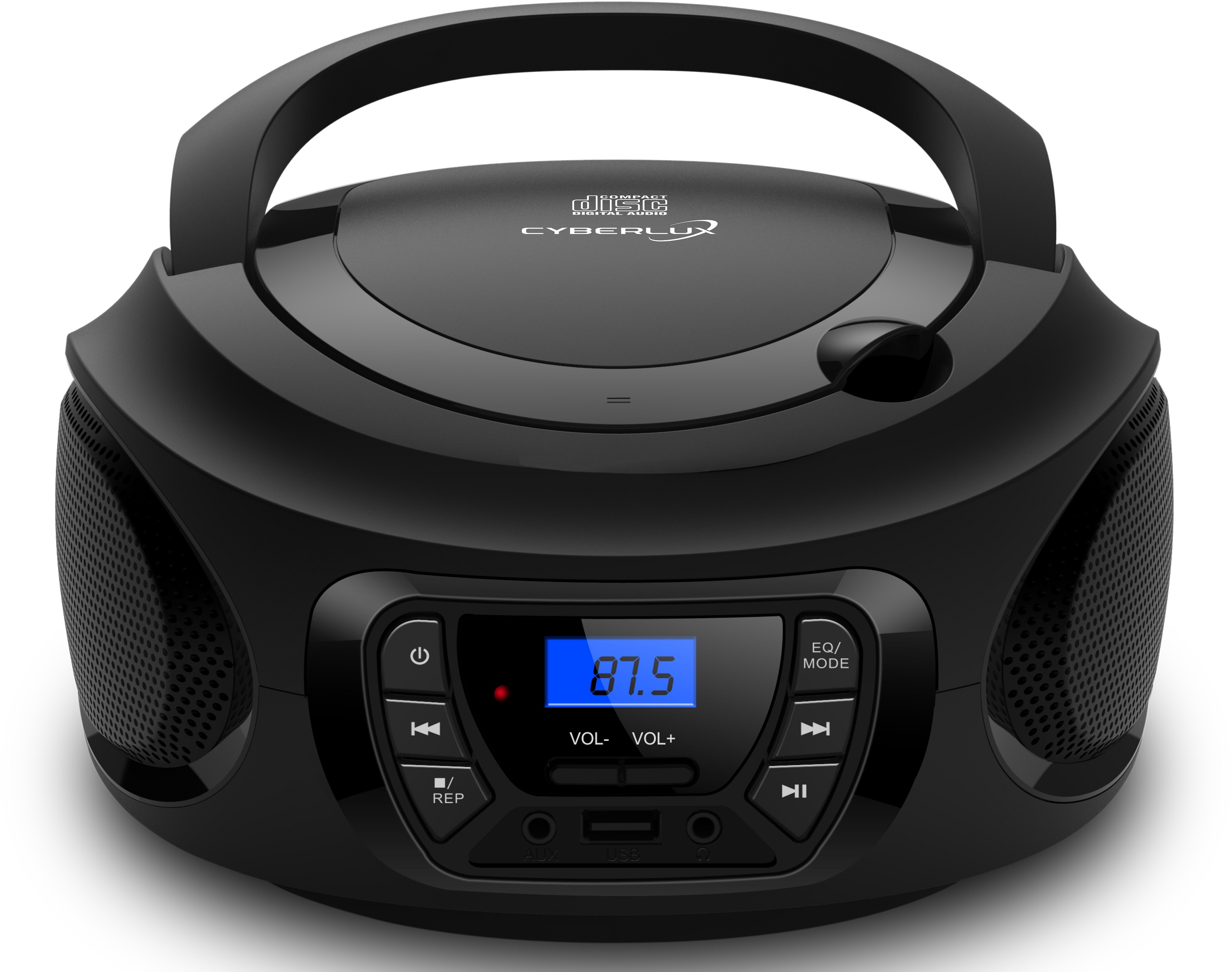 CD Memphis Tragbares Black Player Tragbarer | CYBERLUX Kinder | CD-Player | Stereo Radio Radio CL-600