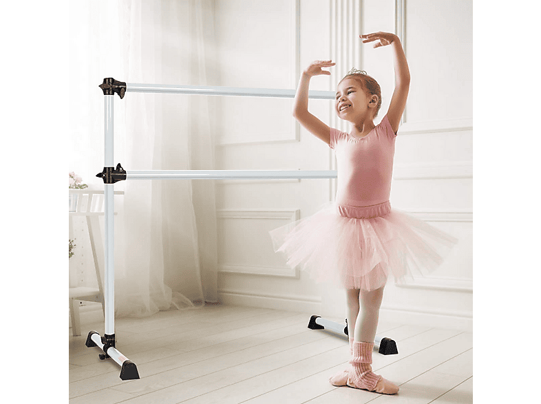 COSTWAY Balletstang vrijstaand, in hoogte verstelbaar, balletbar van