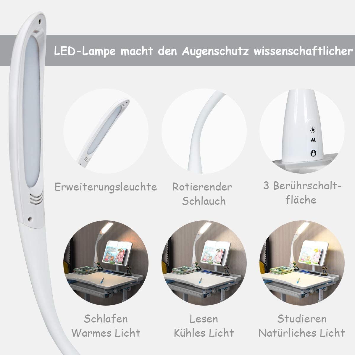 COSTWAY Schülerschreibtisch Kindermöbel