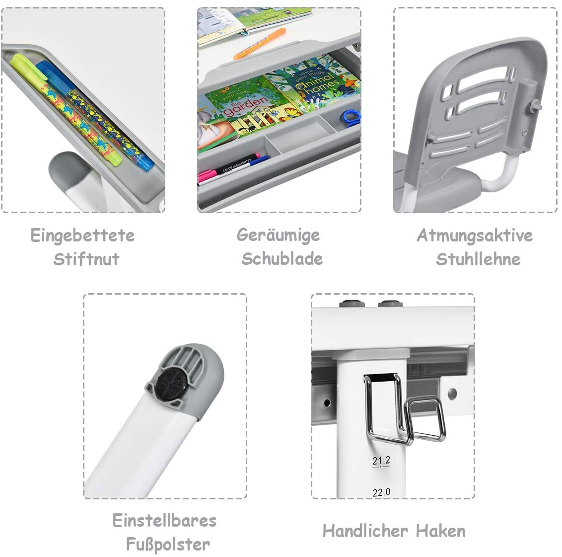 Kindermöbel Kinderschreibtisch COSTWAY