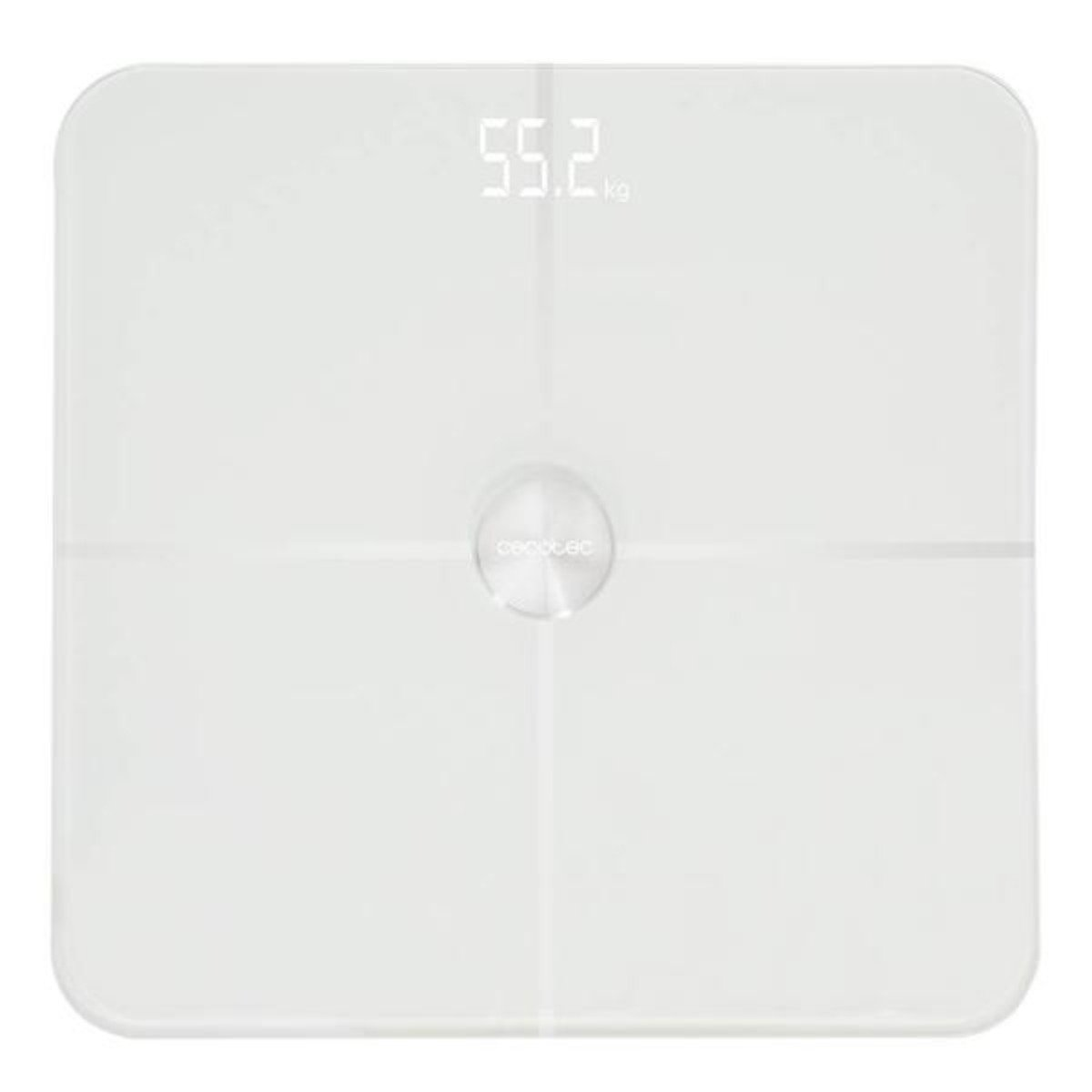 Cecotec De Baño digital inteligente surface precision 9600 healthy. alta conectividadbase cristal seguridad recubrimiento indio y estaño pantalla led smarth corporal 04091