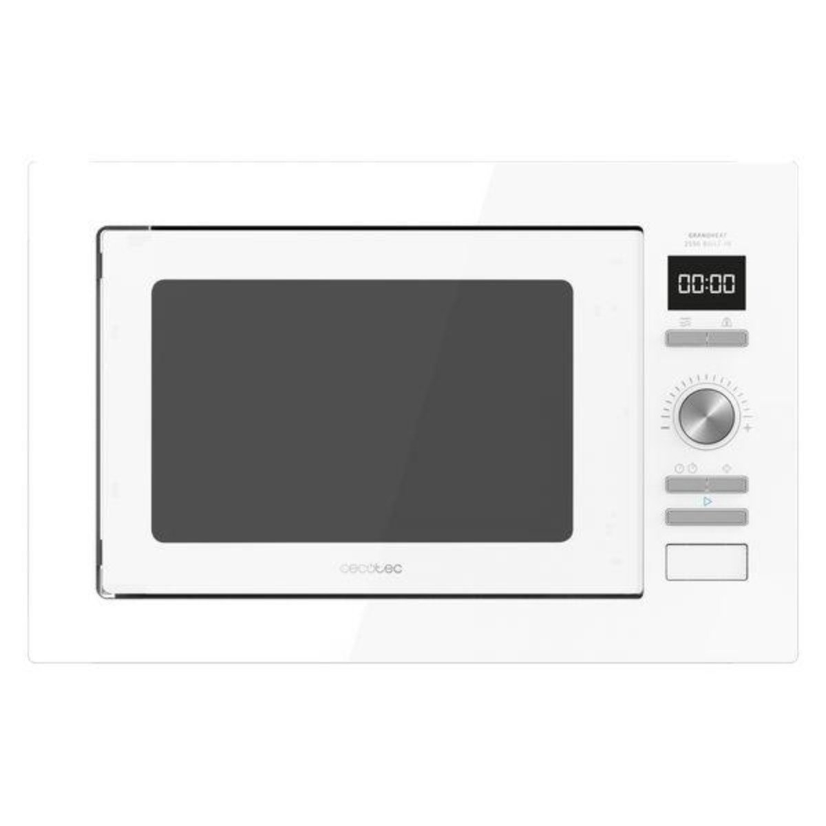 Microondas integrable - GrandHeat 2590 Built-In White CECOTEC, 1450 W, 3 potencia, 1 Liter, White