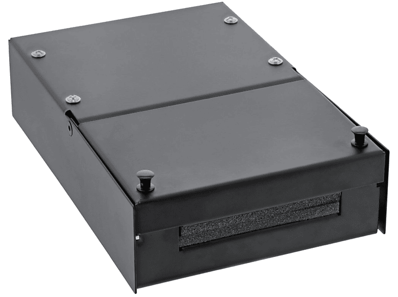 INLINE InLine® Keystones Aufputz Buchse, RJ45 Keystone schwarz & 4x für Anschlussdose schwarz & Verbindungsmodule