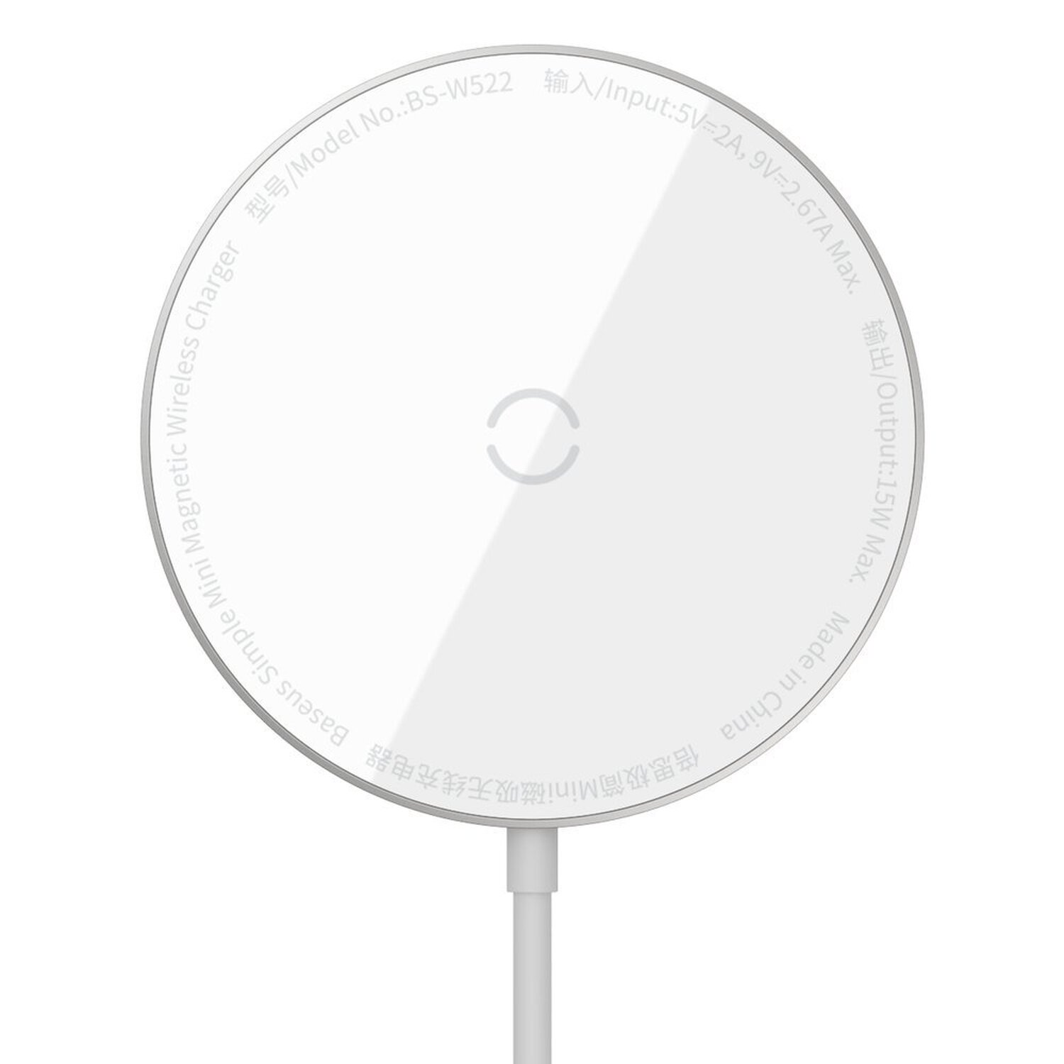 BASEUS Wireless Charger Ladegerät Weiß Universal