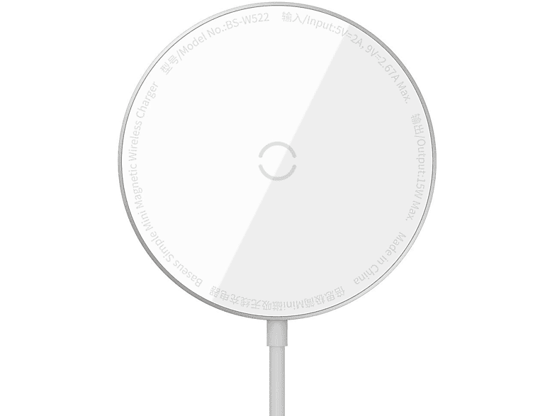 BASEUS Wireless Charger Ladegerät Weiß Universal