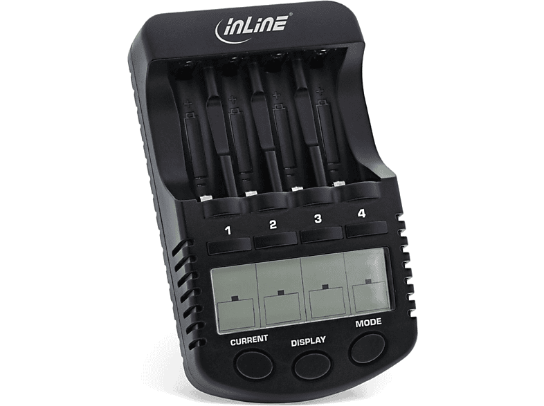 INLINE InLine® Premium Schnell-Ladegerät, und / AAA InLine, NiCd+NiMH Strom Ladegeräte / Multicolour AA