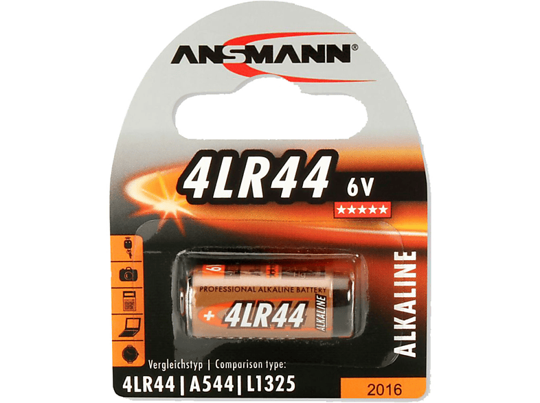 ANSMANN ANSMANN 4LR44 Stück 1 Batterien, 1510-0009 Volt Energie / Batterien Batterie Alkaline 6V / Licht Alkaline, 6 Strom