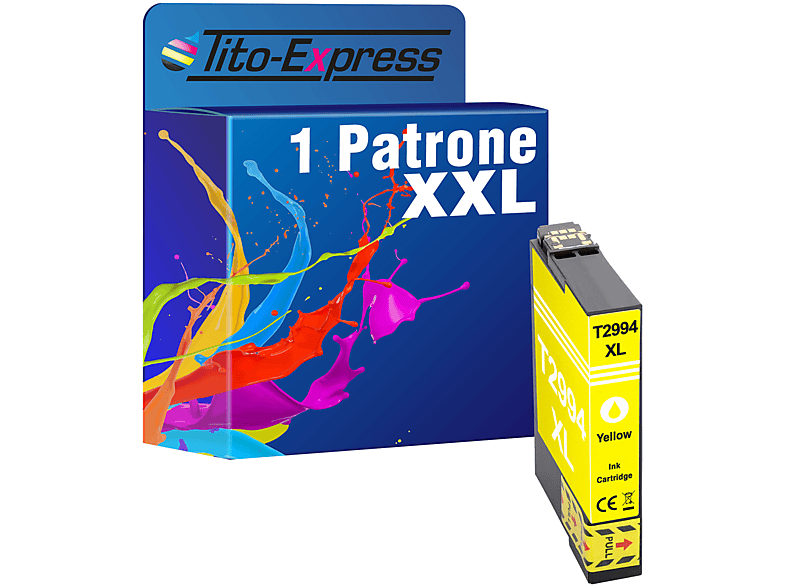 Tintenpatrone Patrone ersetzt 29XL Epson (C13T29944010) 1 Yellow TITO-EXPRESS PLATINUMSERIE T2994