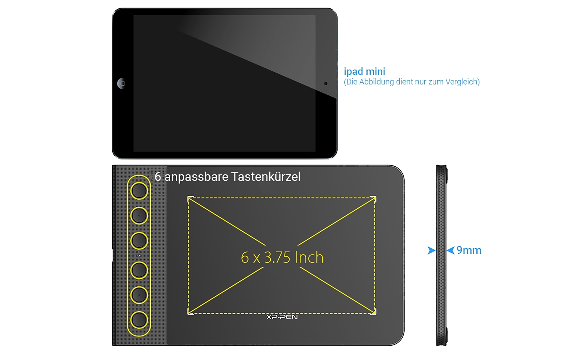 Star PEN XP Grafiktablett, Schwarz G640S