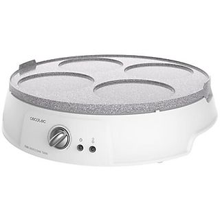 Crepera - CECOTEC Fun Crepestone Twin, 1200 W, White