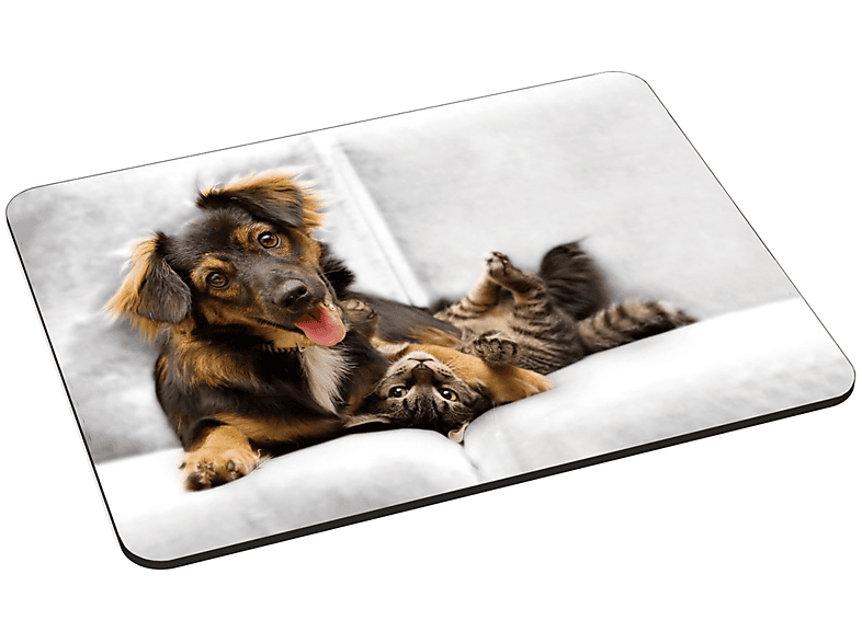 PEDEA Mauspad Design Cat and cm cm) Gr. Mauspad Dog, L (18 22 x