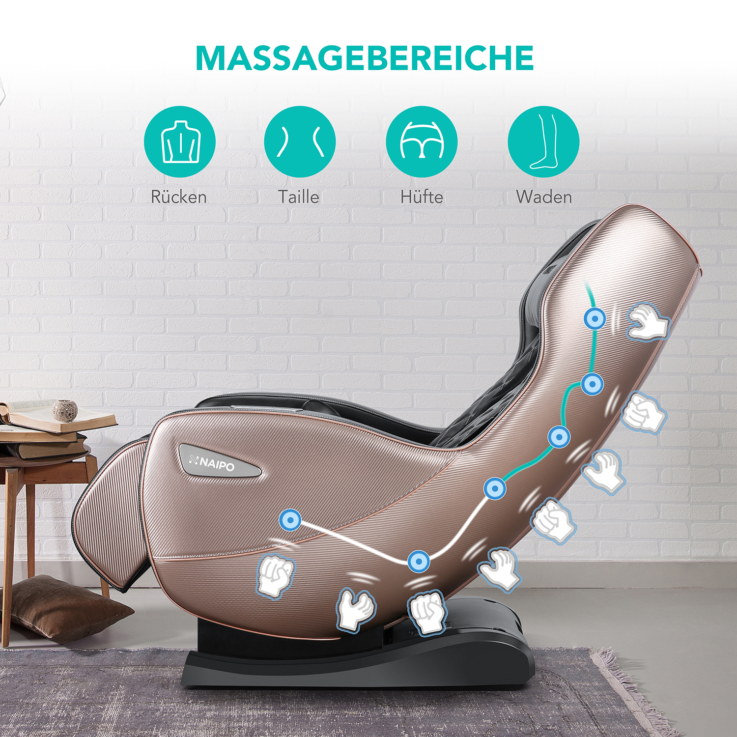 NAIPO Shiatsu MGC-1900B Massagesessel