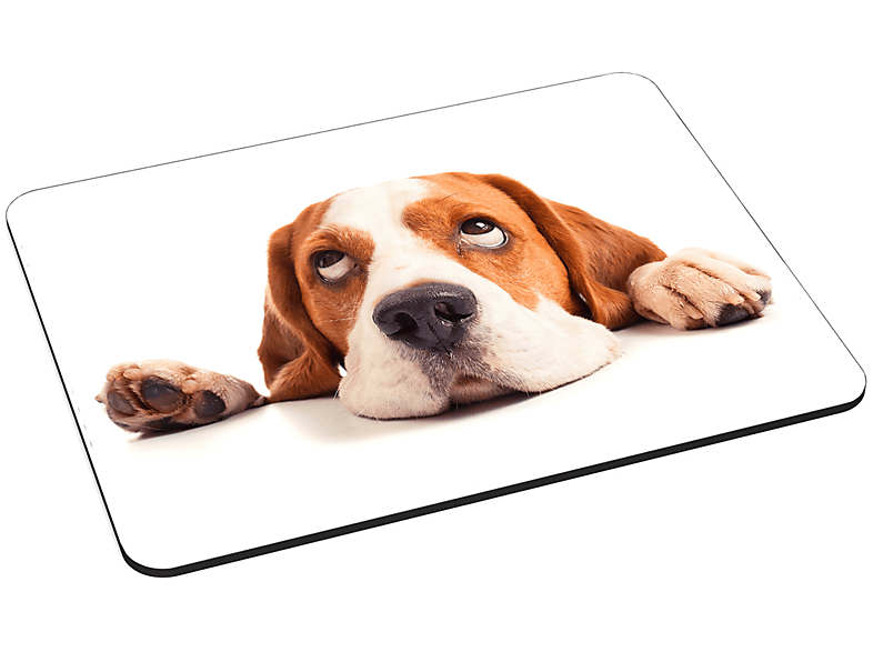 PEDEA Mauspad Design Beagle, Gr. L Mauspad (18 cm x 22 cm)