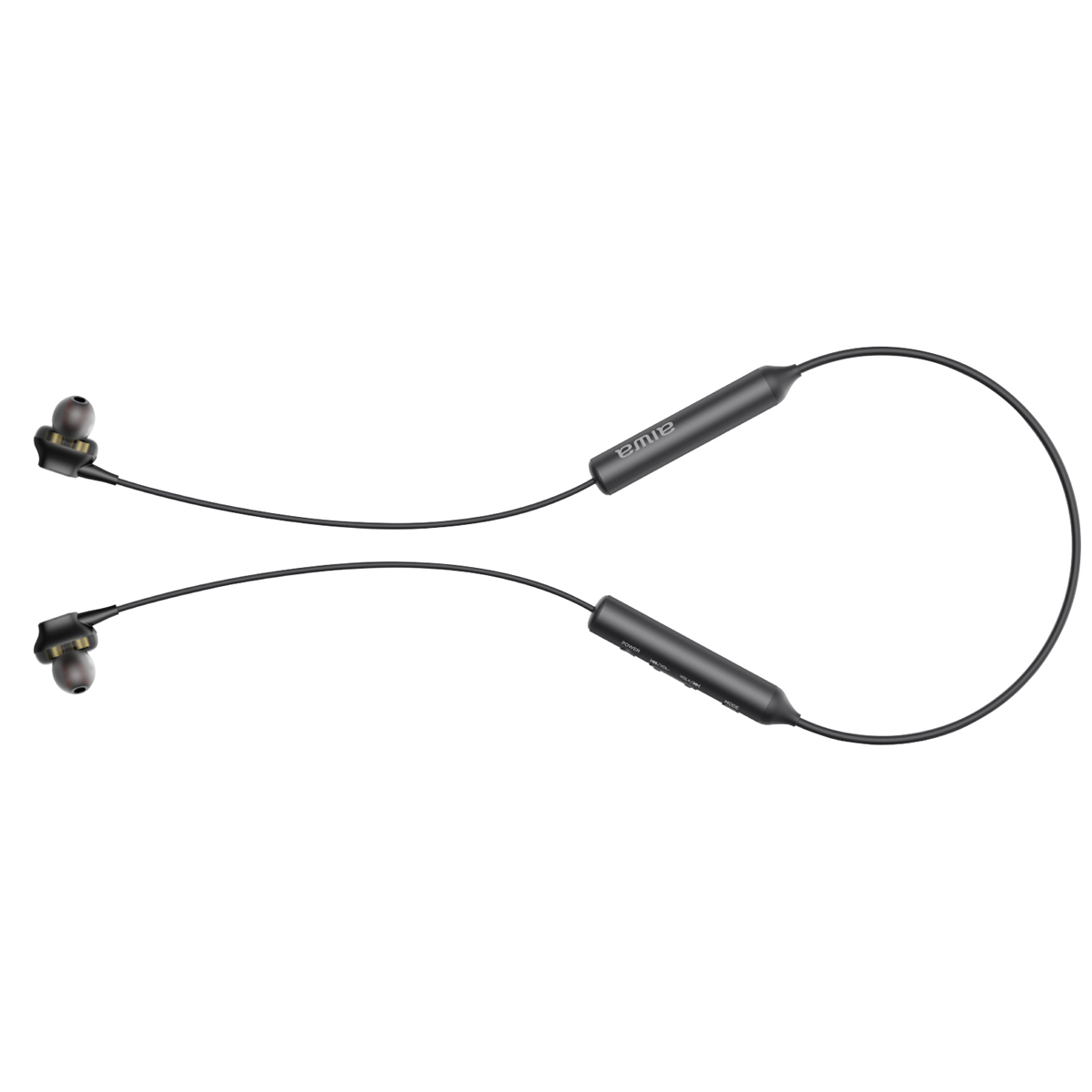 AIWA ESTBT-450BK, Neckband Kopfhörer Schwarz Bluetooth