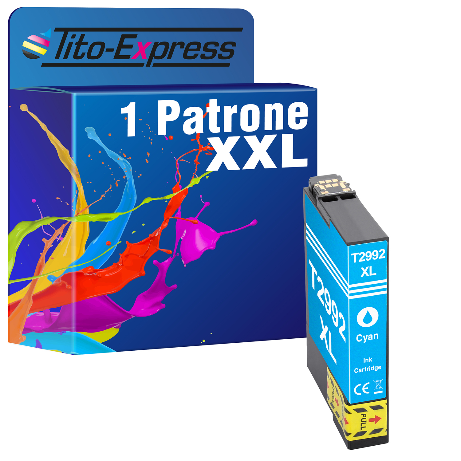 TITO-EXPRESS PLATINUMSERIE Epson (C13T29924010) T2992 1 29XL Patrone Cyan Tintenpatrone ersetzt