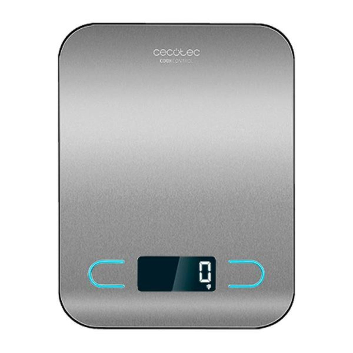 Balanza de cocina - Cecotec Cook Control 8000, Pantalla LCD, 5 kg, Inox