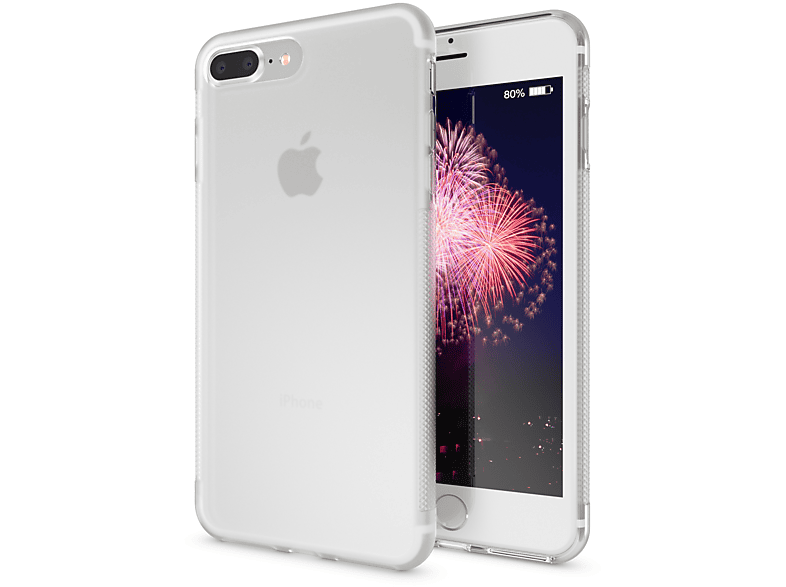 Backcover, Plus Transparent Matte iPhone Silikon Apple, 7 Hülle, Plus, NALIA 8 Rutschfeste iPhone