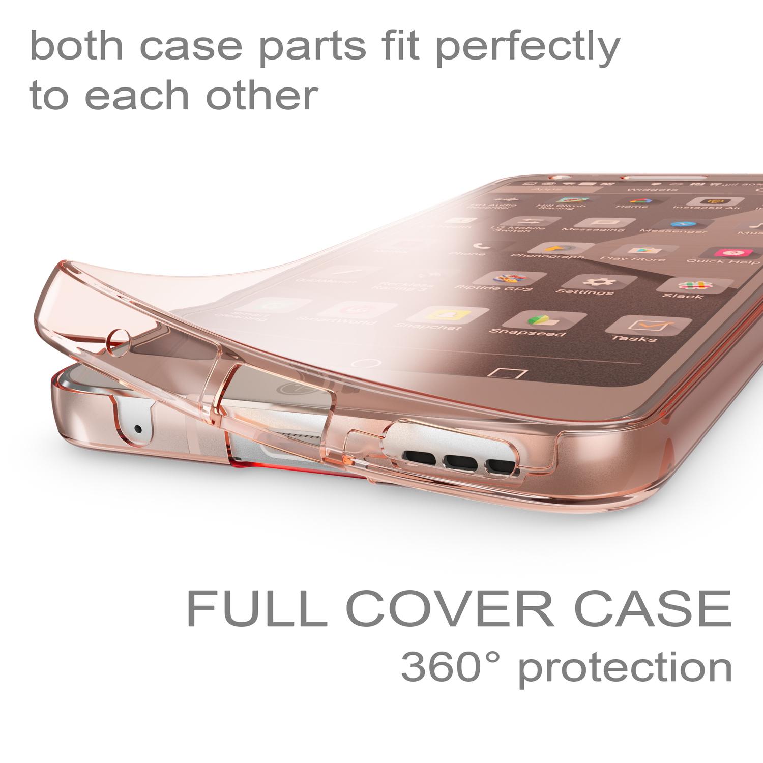 LG, verfügbar G6, Grad Hülle, NALIA Klare 360 Silikon Nicht Backcover,