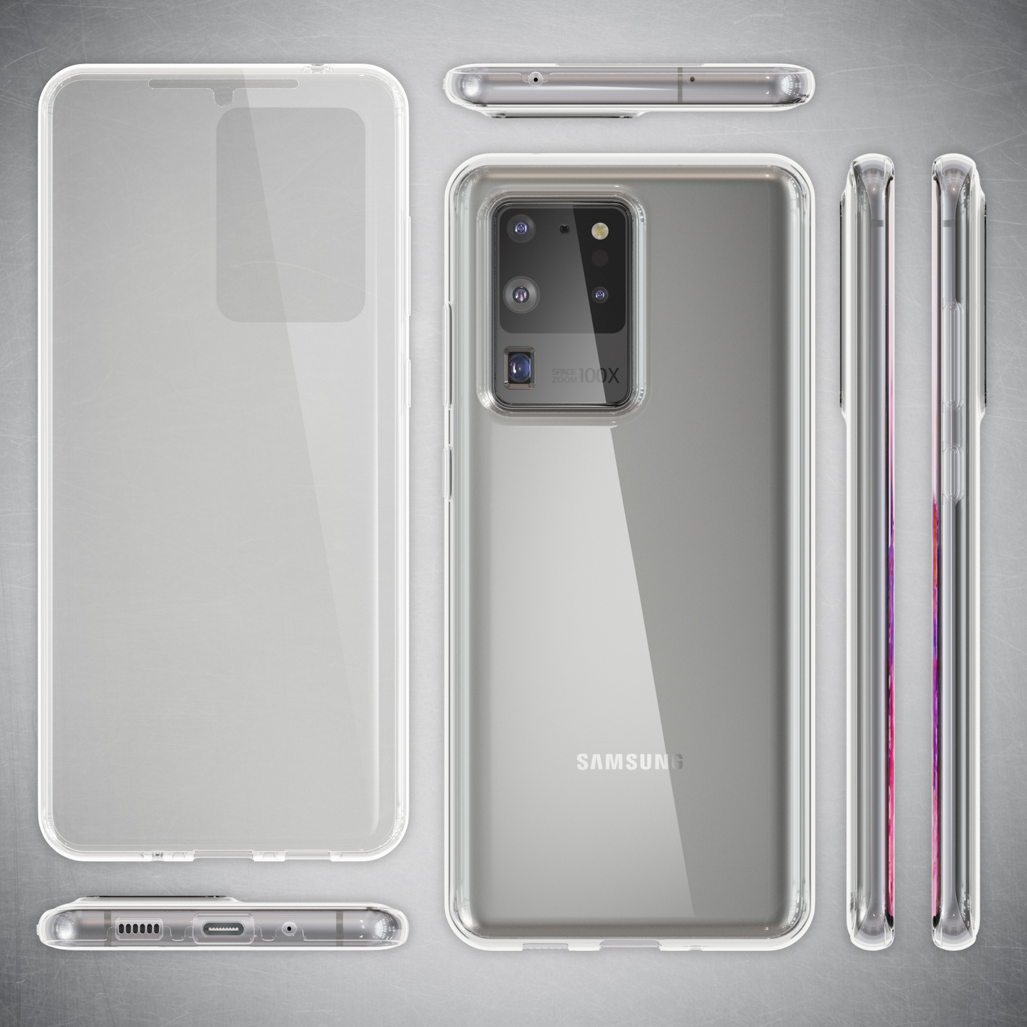 NALIA Klare 360 Galaxy Ultra, S20 Grad Hülle, Samsung, Backcover, Transparent Silikon