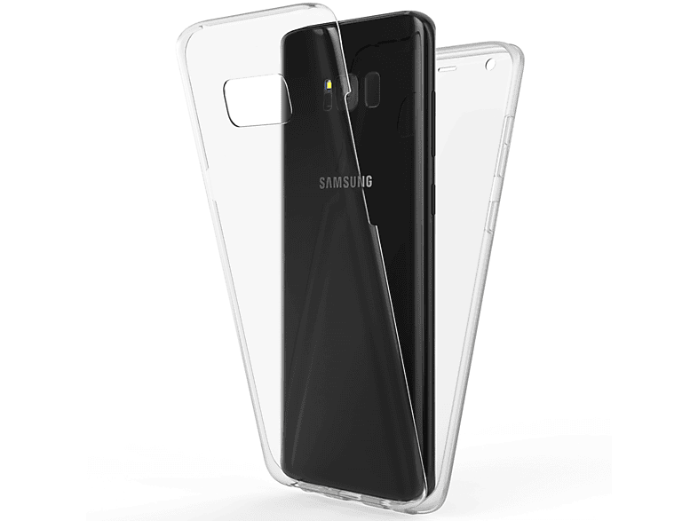 Hülle, Galaxy Klare S8, Grad Samsung, 360 Backcover, NALIA Transparent