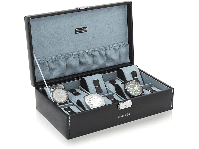 Uhrenbox Schwarz FRIEDRICH - 10 Uhrenkasten Bond