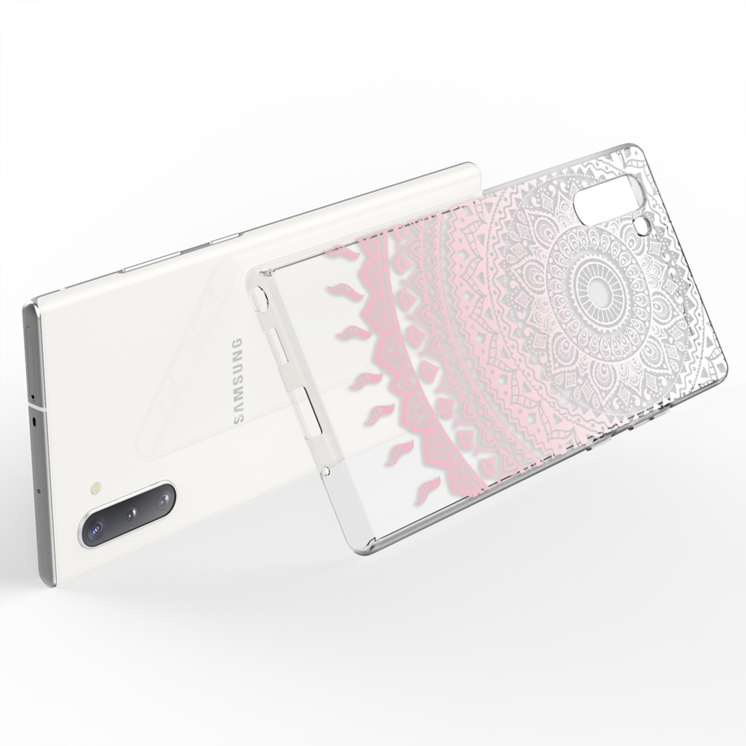 NALIA Motiv Silikon Galaxy Mehrfarbig Hülle, 10, Samsung, Backcover, Note