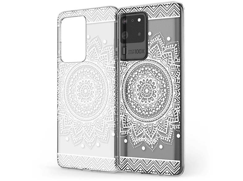 Backcover, Mehrfarbig Silikon Galaxy Hülle, Motiv S20 Ultra, NALIA Samsung,